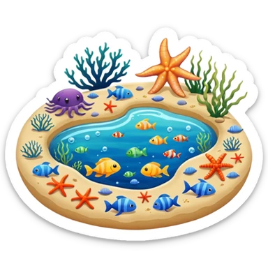 Tide pools sticker