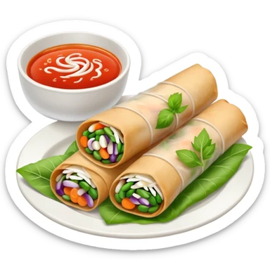 One Thai uncooked spring roll sticker