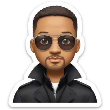 will smith neo character matrix sticker