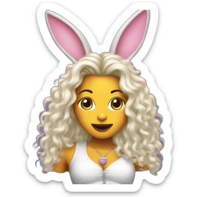 Badd Bunny singer sticker
