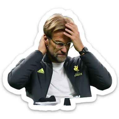 Jurgen Klopp facepalm emoji sticker