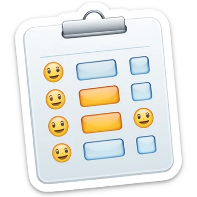 test completion sheet sticker