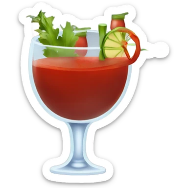 Bloody Mary drink sticker