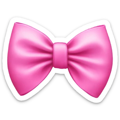 Pink bow sticker