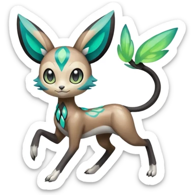 Meloetta-Greyson-Trico-Pokémon-Fakémon-fusion-hybrid-creature sticker