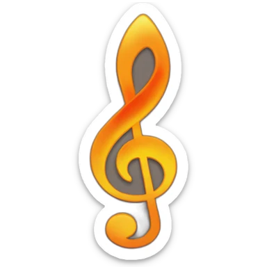 fire, fire behind treble/clef emoji sticker