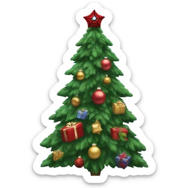 Spiderman Christmas Tree sticker