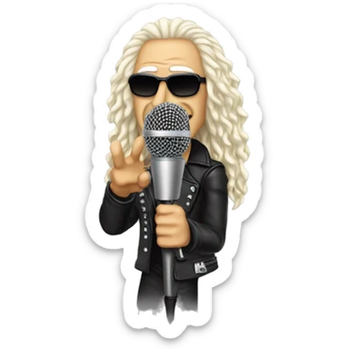 Dee Snider and microphone sticker