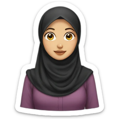 Hijab-Indonesia-Woman sticker
