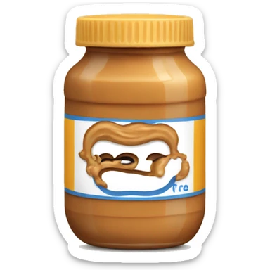 Peanut butter sticker