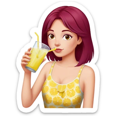 Lemonade  Burgundy sticker