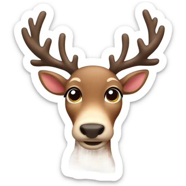 Cute reindeer sticker