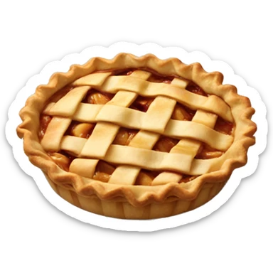 Apple pie sticker
