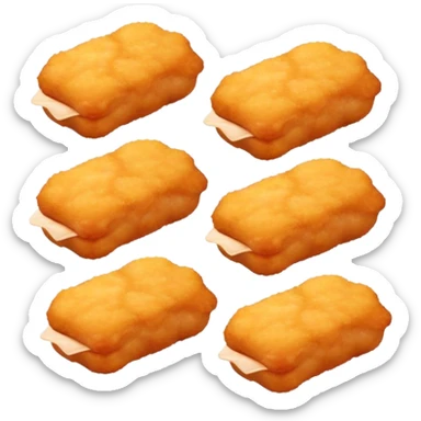 Spicy saucy 6 pack of nuggets sticker