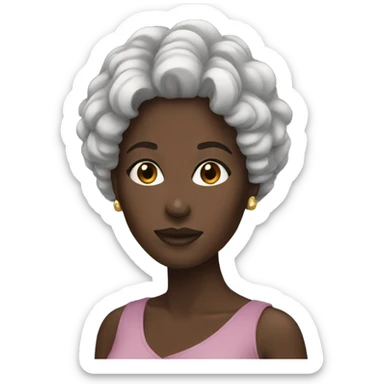 Black beautiful women  sticker