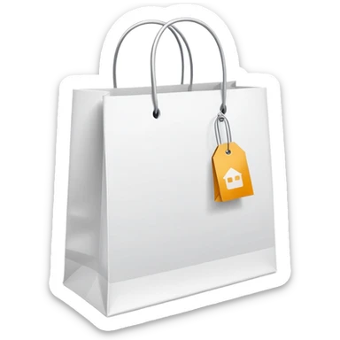 white shopping bags with sale tag




 sticker