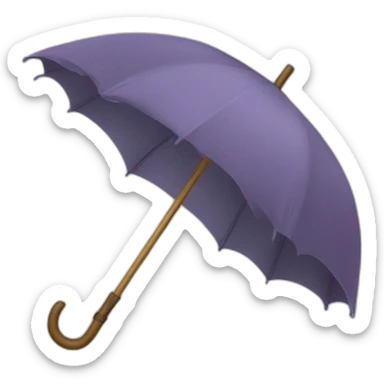 Chat avec un parapluie sticker