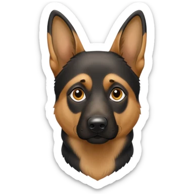 A german Shepherd dog sticker