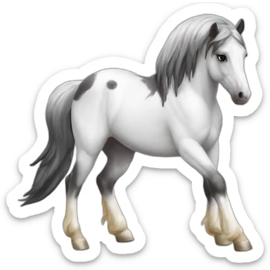 American paint horse Pegasus sticker