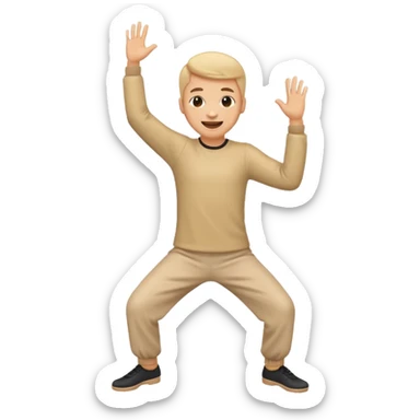 An emoji best used to describe dancing sticker