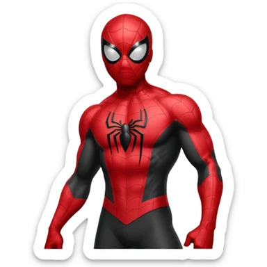 Black Spider man sticker