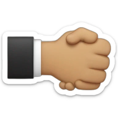 fist bump sticker