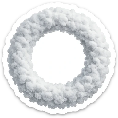snow wreath remove background sticker