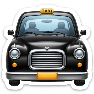 black taxi sticker