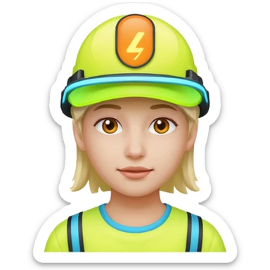 Neon Visor Gamer sticker