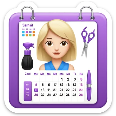 online booking for hairdresser sticker