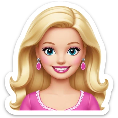 margo robbie as barbie sticker