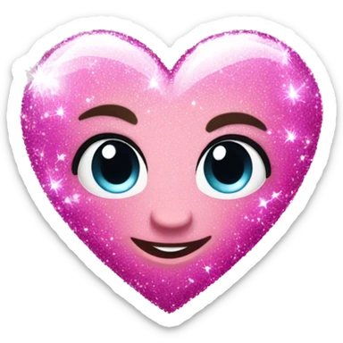 sparkle heart  sticker