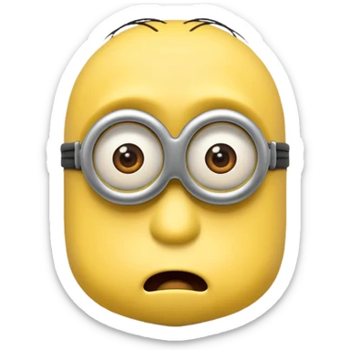 sad minion emoji sticker