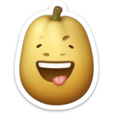 Une patate kawai sticker