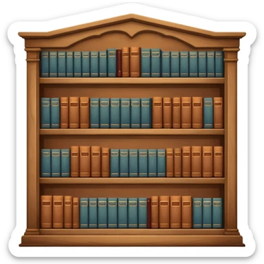 library aestetic sticker