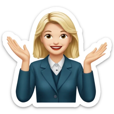 Laura Palmer hands clapping  sticker