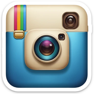 Yıldız şeklinde instagram mavi tikki sticker