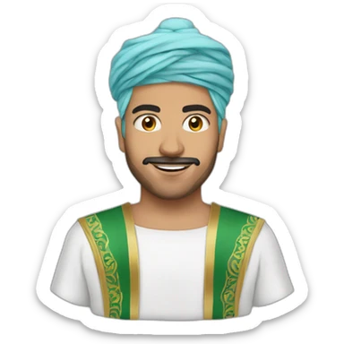 Roi Maroc Mohamed 6 nu sticker