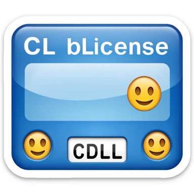 CDL license sticker