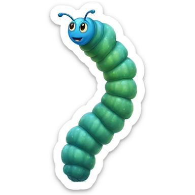absolem blue catepillar sticker