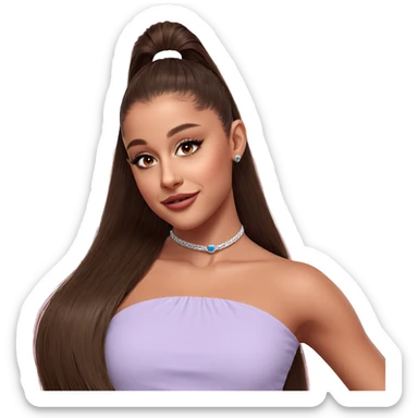 realistic portrait of a girl sticker