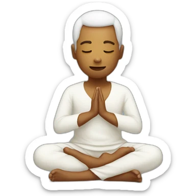 Meditando sticker