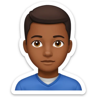 American black highschool student sticker