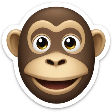Choir monkey sticker