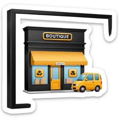 goods delivery point boutique sticker