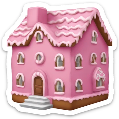 Pink gingerbread jouse sticker