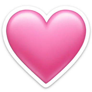 Pink heart  sticker