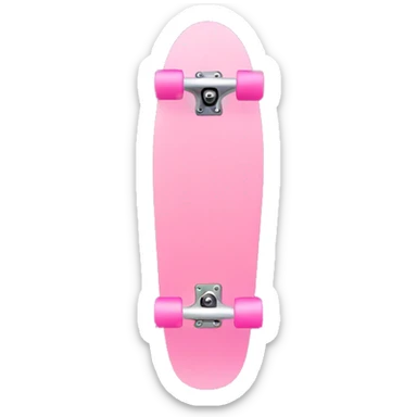 Pink skateboard  sticker
