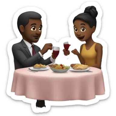 dinner date sticker