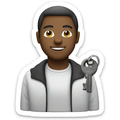 Key to success sticker